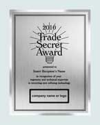 recognition plaques - trade secret - floater