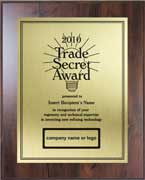 recognition plaques - trade secret - value