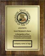 recognition plaques - inventor of the year