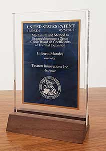 Patent Plaque-Blue Marble