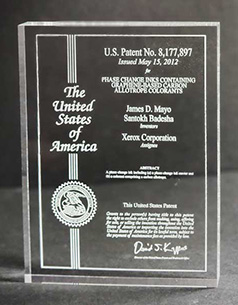 Patent Desk Plaque-FS Clear-Certificate