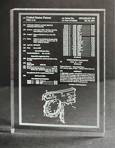 Patent Desk Plaque-FS Clear-Front Page