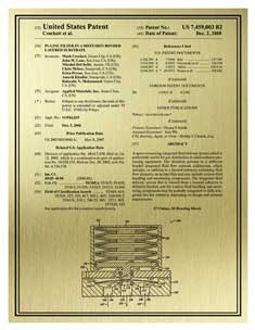 Front Page - Gold Patent Plate - No Trim