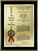 patent-plaques-metal frame-certificate