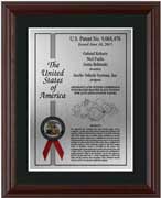 patent-plaques-wood frame-custom